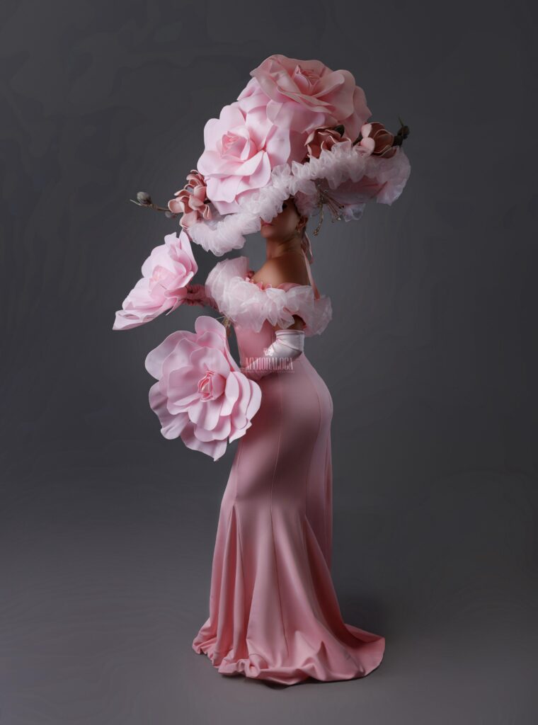 my hora loca greeters in pink dress